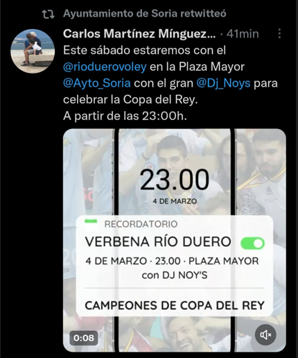 Habemus verbena para celebrar la Copa del Rey del R&iacute;o Duero Soria | Imagen 1