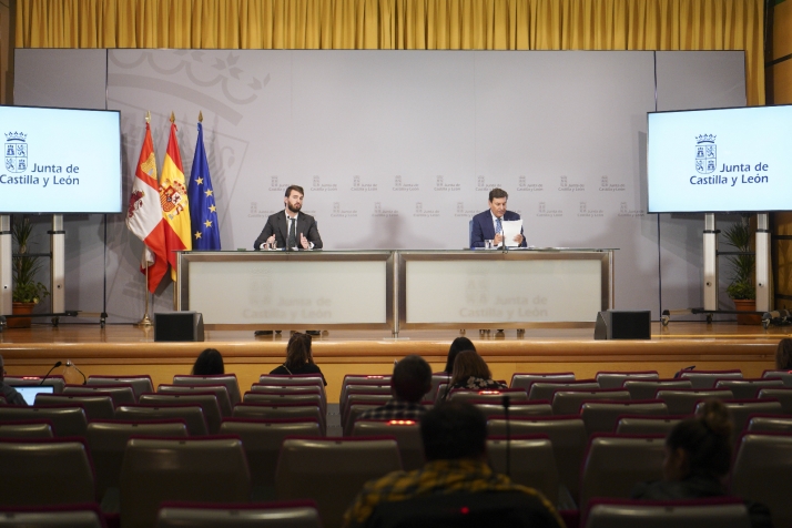 García-Gallardo y Carriedo durante la rueda de prensa.
