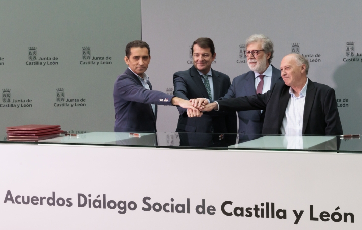 Castilla y León su apuesta por el Diálogo Social con la firma de cuatro acuerdos que movilizarán más de 980 millones de euros