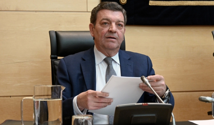 Luis Miguel González Gago, consejero de Presidencia, en su comparecencia hoy en Cortes. /Jta.