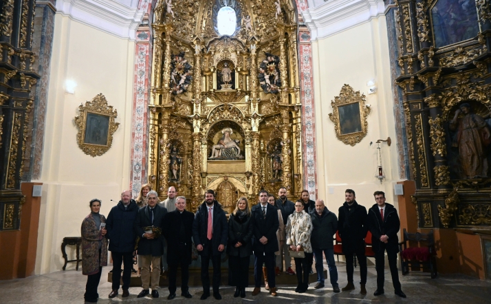 Visita oficial hoy al retablo de la Colegiata de Medina del Campo. /Jta.
