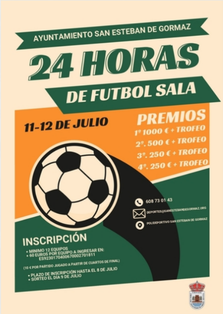 &iquest;Quieres jugar el 24 horas de f&uacute;tbol sala de San Esteban de Gormaz? Ap&uacute;ntate | Imagen 1