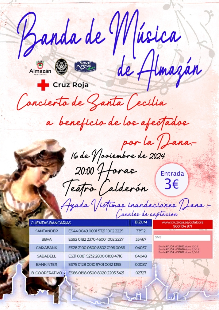 El concierto por Santa Cecilia de la Banda adnamantina, solidario con los afectados por la DANA | Imagen 1