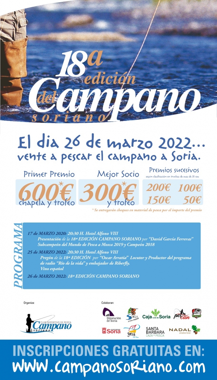 El Campano Soriano, ilusionado con su torneo y con la temporada de pesca en Soria | Imagen 1