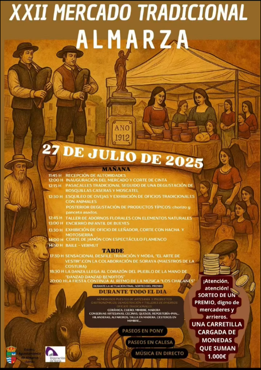 &iquest;Quieres ganar 1.000 euros? Almarza realiza un sorteo hist&oacute;rico durante su XXII Mercado Tradicional | Imagen 1