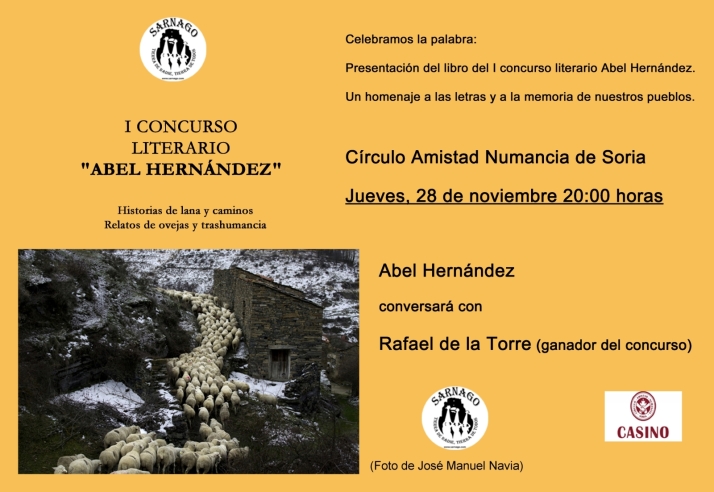 Amigos de Sarnago presenta el jueves el recopilatorio de su premio 'Abel Hern&aacute;ndez' | Imagen 1