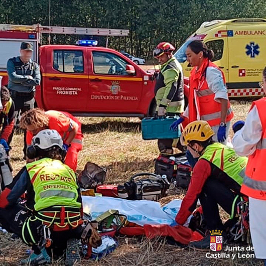 Fallece una mujer alemana y resulta herido un var&oacute;n tras estrellarse una avioneta en Palencia | Imagen 2