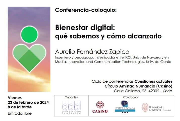 Conferencia este viernes sobre el bienestar digital en el Casino | Imagen 1