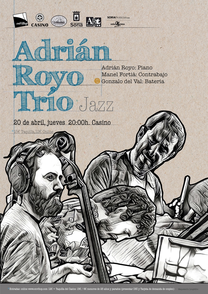 Este jueves, concierto Jazz con Adri&aacute;n Royo Tr&iacute;o en el C&iacute;rculo Amistad Numancia | Imagen 1