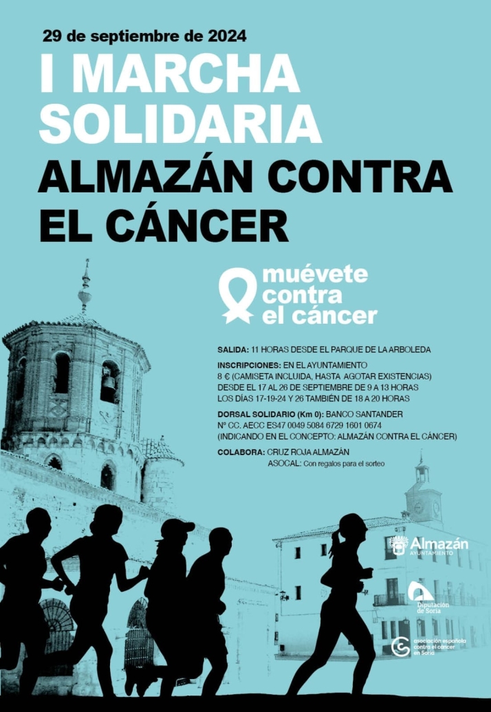 El 17 abren las inscripciones para la I Marcha contra el c&aacute;ncer en Almaz&aacute;n | Imagen 1