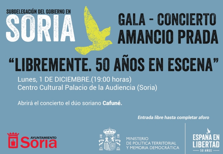 Esta tarde de lunes, concierto de Amancio Prada en La Audiencia | Imagen 1