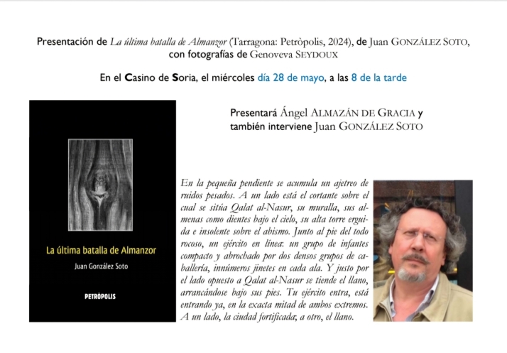 Juan Gonz&aacute;lez Soto presenta 'La &uacute;ltima batalla de Almanzor' este mi&eacute;rcoles en Soria | Imagen 1