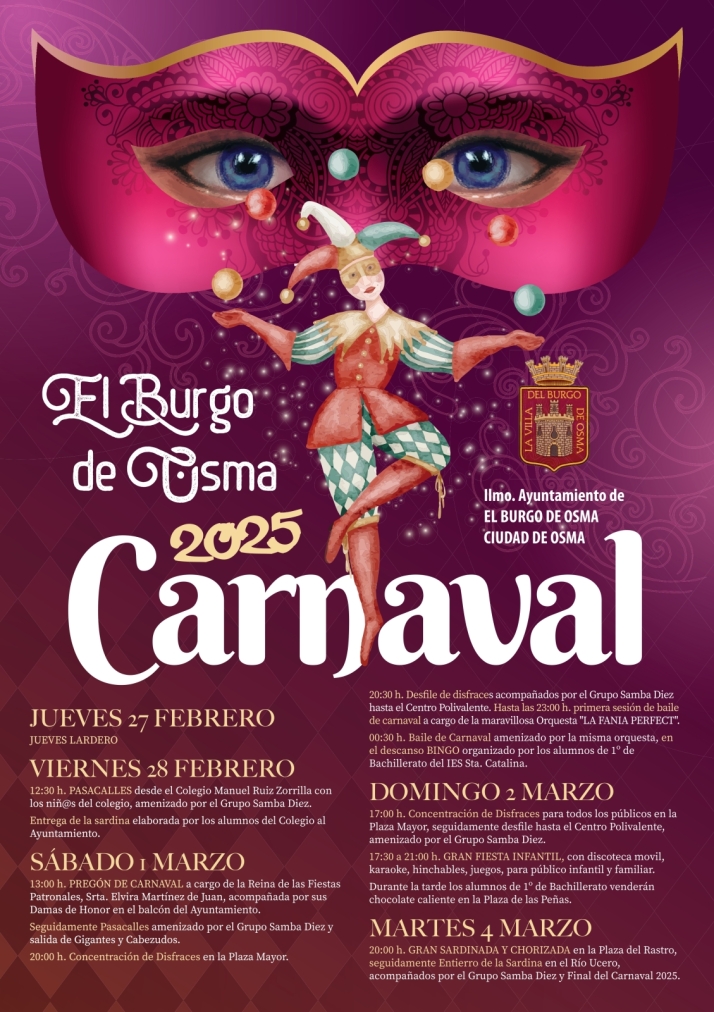 As&iacute; ser&aacute; el Carnaval 2025 en El Burgo | Imagen 1