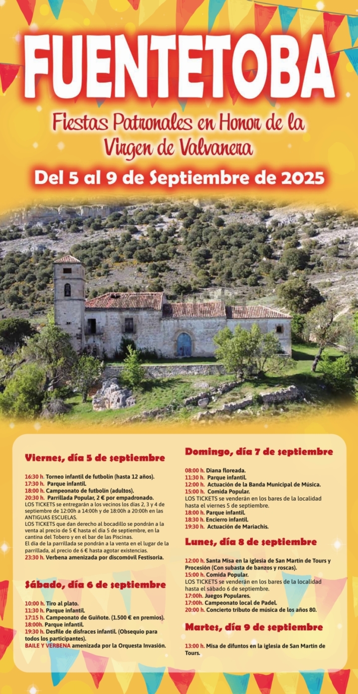 Orquesta Invasi&oacute;n y un gui&ntilde;ote con 1.500&amp;euro; en premios, platos fuertes en las fiestas de Fuentetoba | Imagen 1