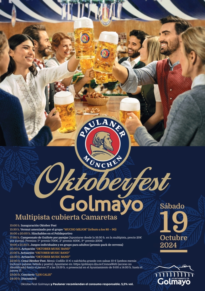 Cerveza, juegos, m&uacute;sica en directo y entrada gratuita: El Oktober Fest llega a Golmayo | Imagen 1