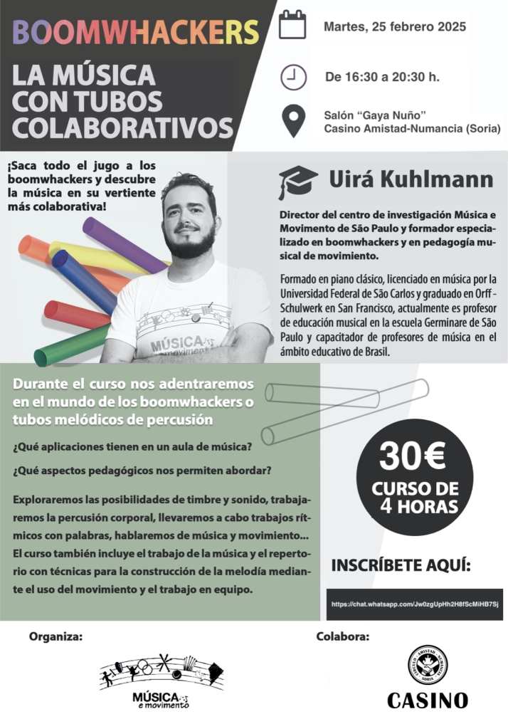 M&uacute;sica colaborativa con 'boomwhackers' en el Casino este martes | Imagen 1