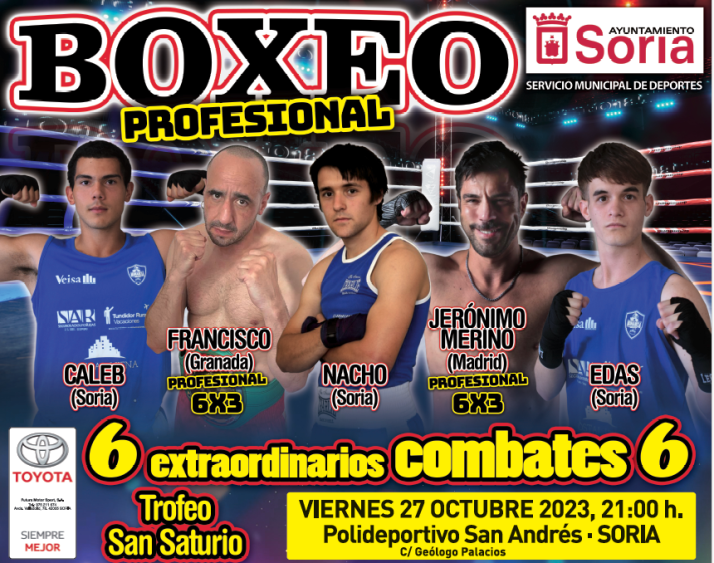 Los mejores boxeadores nacionales e internacionales llegan a Soria para disputar 4 combates profesionales y 2 ol&iacute;mpicos | Imagen 1