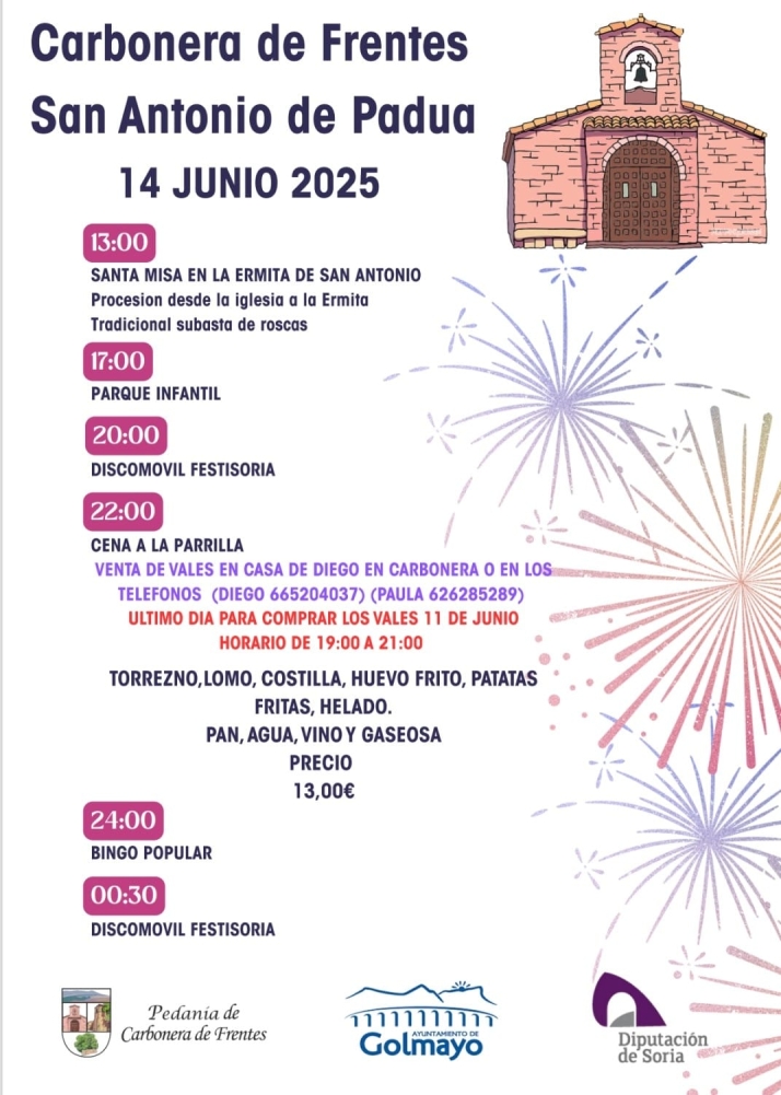 Carbonera de Frentes honrará por todo lo alto a San Antonio de Padua | Imagen 1