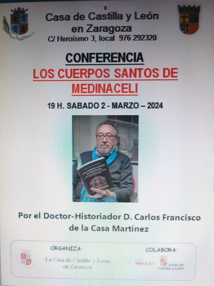 Conferencia en Zaragoza el s&aacute;bado sobre los 'Cuerpos Santos' de Medinaceli | Imagen 1