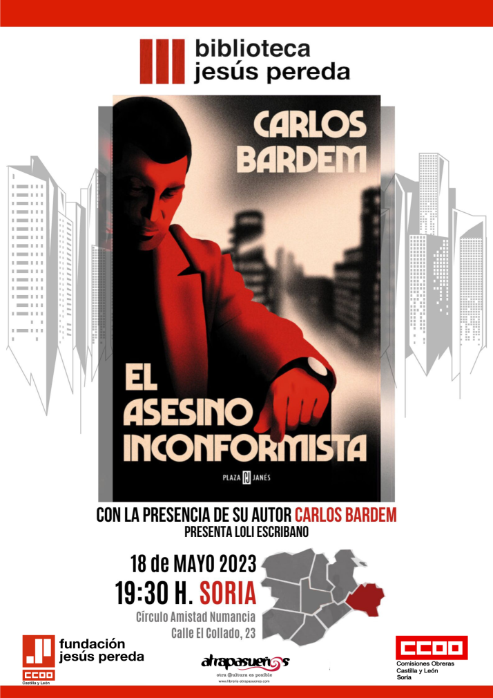 Carlos Bardem presenta en Soria su &uacute;ltima novela, 'El asesino inconformista' | Imagen 1