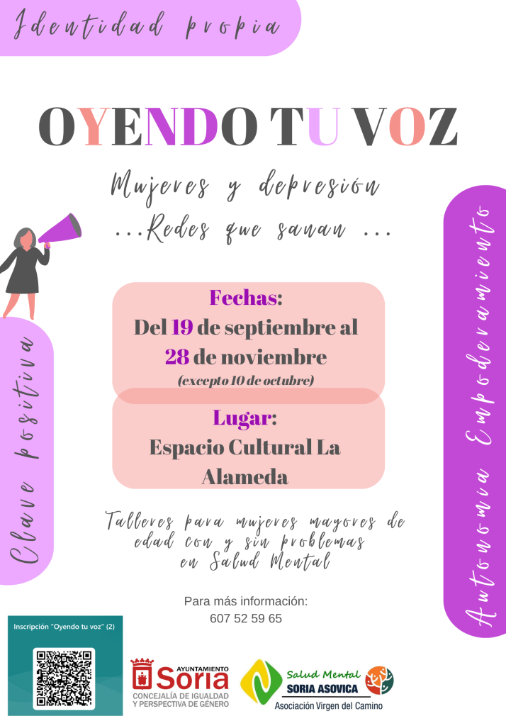 La segunda edici&oacute;n del taller sobre salud mental &lsquo;Oyendo tu voz&rsquo; se centra en la depresi&oacute;n | Imagen 1