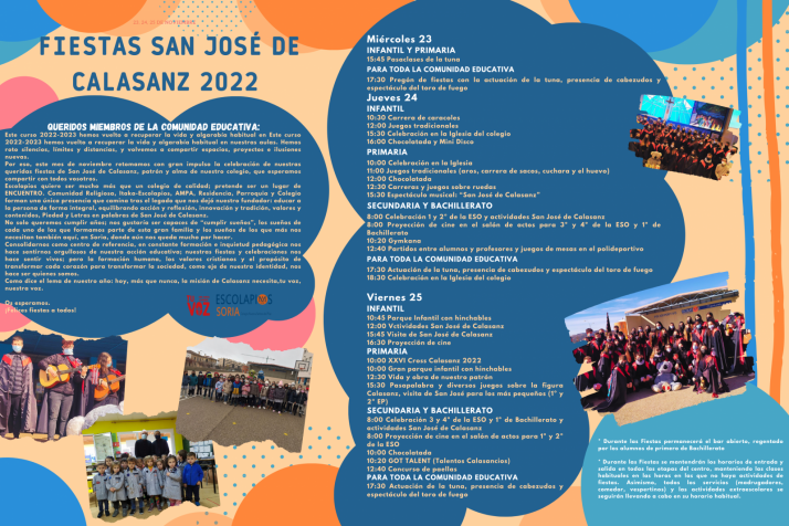Escolapios se prepara para vivir las fiestas en honor a San Jos&eacute; de Calasanz | Imagen 1