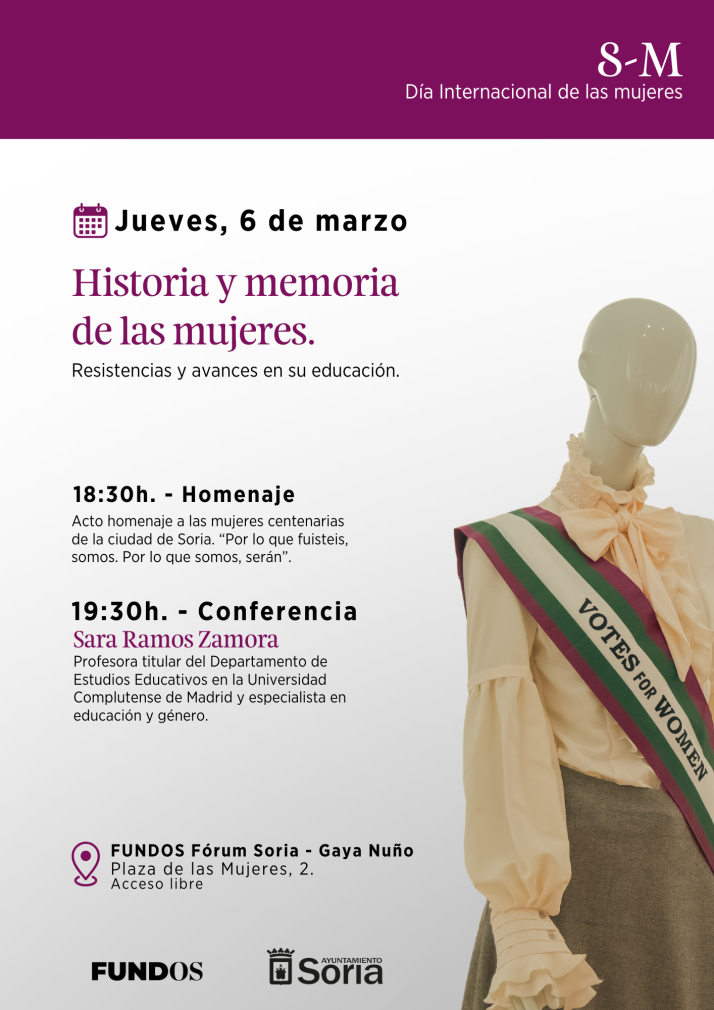 Este jueves, conferencia: &lsquo;Historias y memoria de las mujeres. Resistencias y avances en su educaci&oacute;n&rsquo;, en el Gaya Nu&ntilde;o | Imagen 1