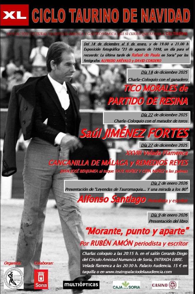 Una exposición sobre la última tarde de De Paula en Soria abre el Ciclo Taurino de Navidad | Imagen 1