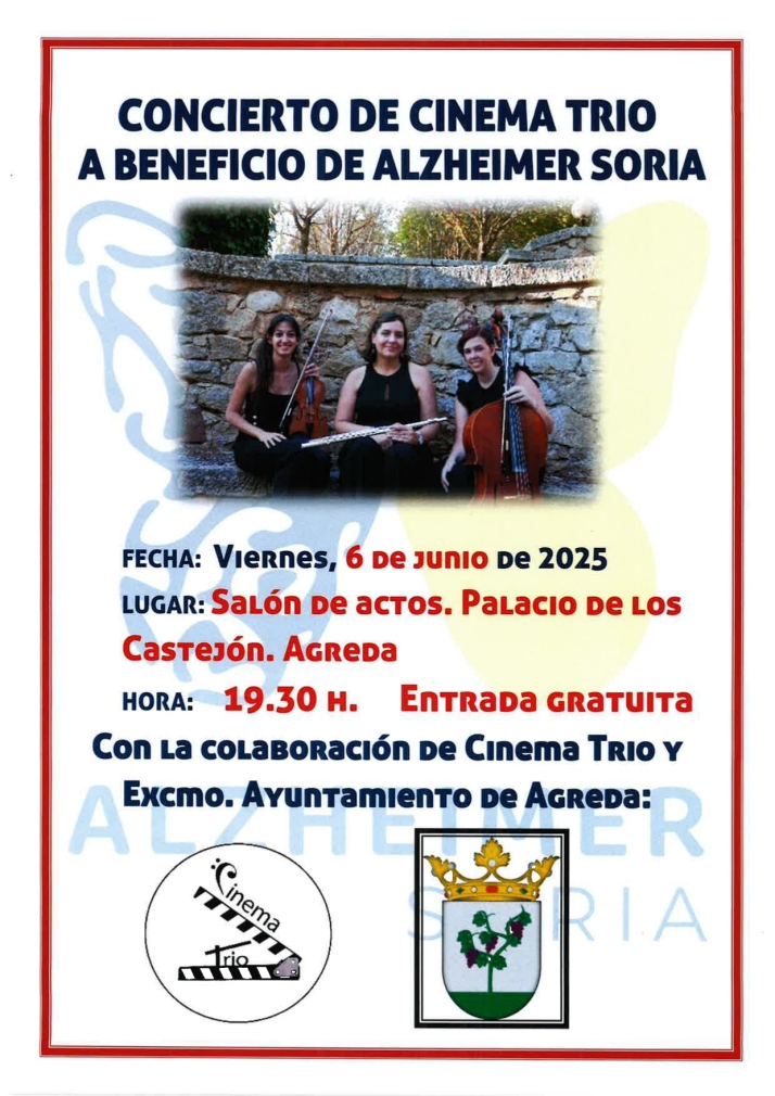 El viernes 6, concierto en &Aacute;greda a favor de Alzheimer Soria | Imagen 1