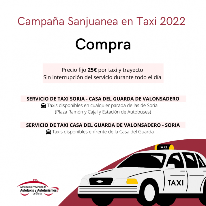 Se mantiene la campa&ntilde;a 'Sanjuanea en Taxi' para La Compra | Imagen 1