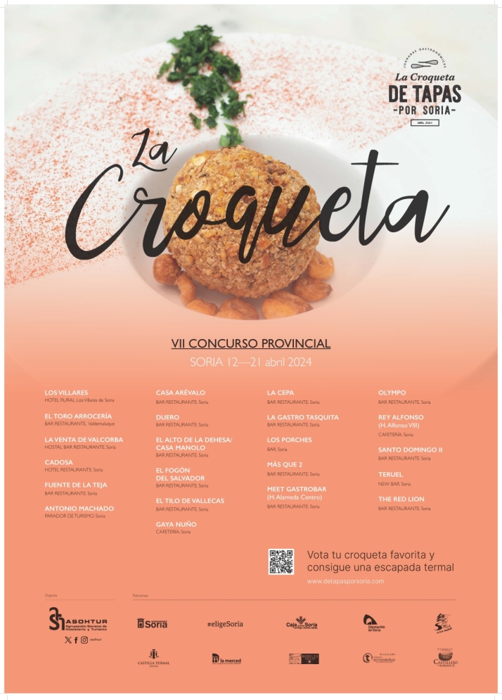 VII Jornadas de la Croqueta en Soria: Fechas, detalles y establecimientos participantes | Imagen 1