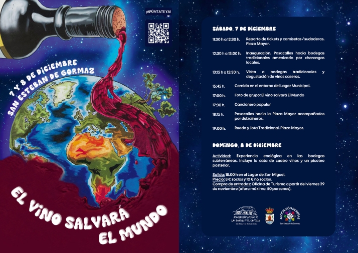 San Esteban vivir&aacute; su segunda edici&oacute;n de 'El vino salvar&aacute; el Mundo' el 7 y 8 de diciembre | Imagen 1