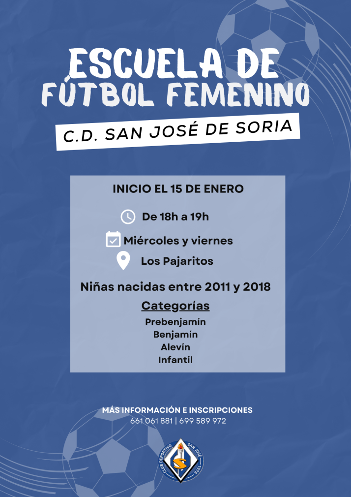 Vuelve la escuela de f&uacute;tbol femenino del C.D. San Jos&eacute; | Imagen 1