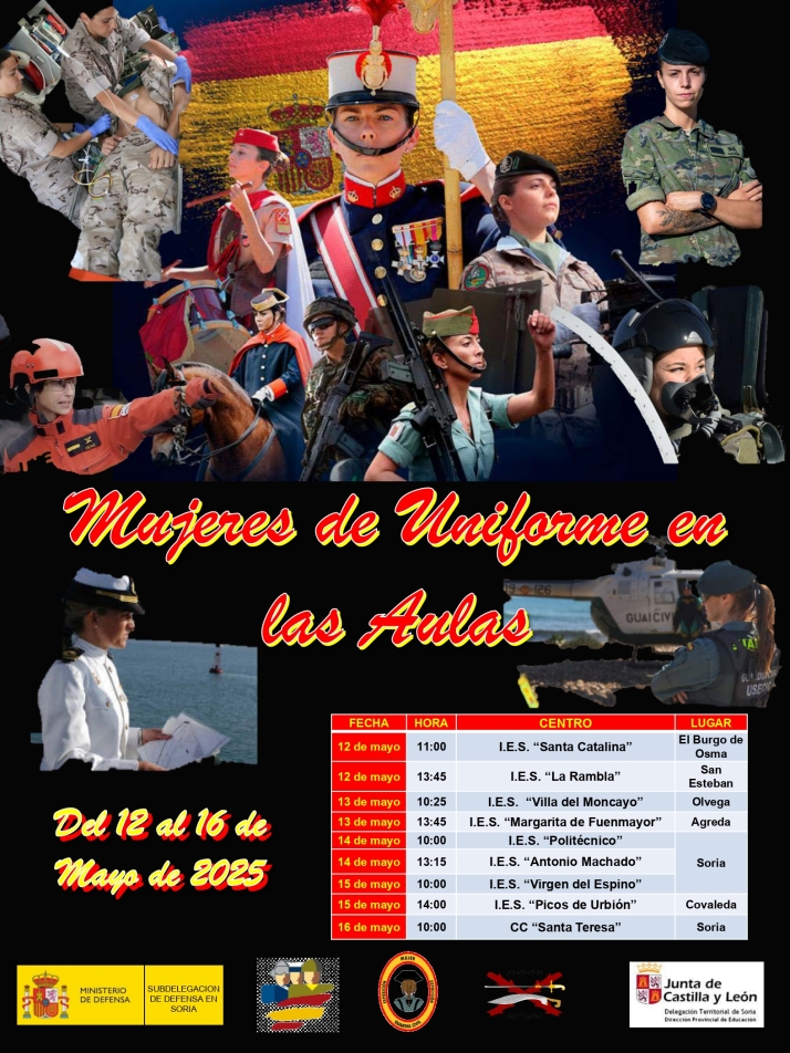 Mujeres militares y de la Guardia Civil compartir&aacute;n experiencias en institutos sorianos | Imagen 1