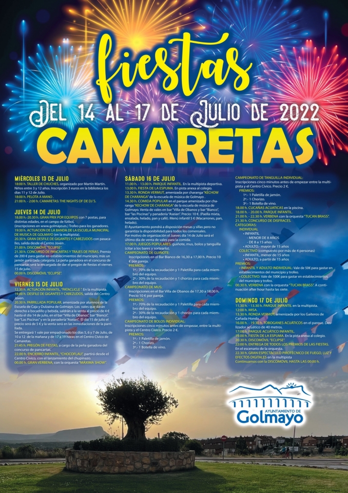 Programa oficial de las fiestas de Camaretas | Imagen 1