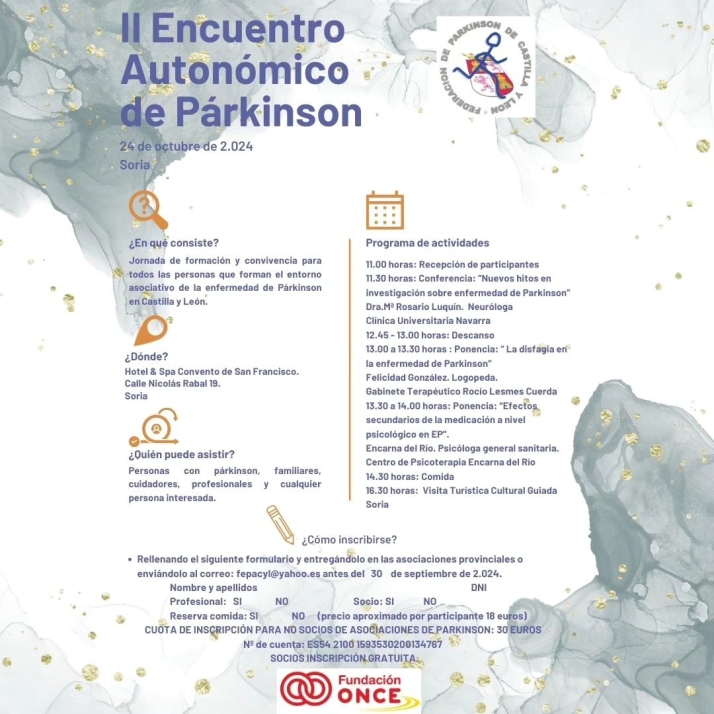 Soria acoge este jueves el II Encuentro Regional de P&aacute;rkinson | Imagen 1