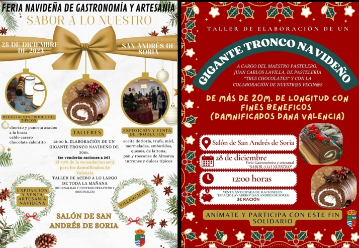 Un tronco navide&ntilde;o de 20 metros protagonizar&aacute; la segunda Feria de gastronom&iacute;a y artesan&iacute;a de Navidad en San Andr&eacute;s de Soria | Imagen 1