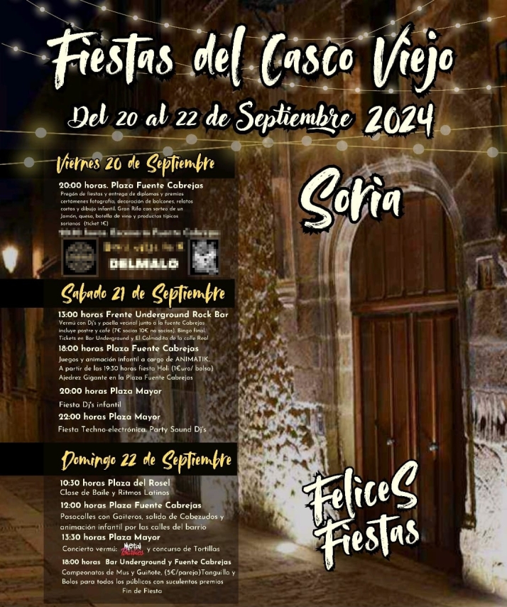 Este es el programa de las fiestas del Casco Viejo 2024 en Soria | Imagen 1