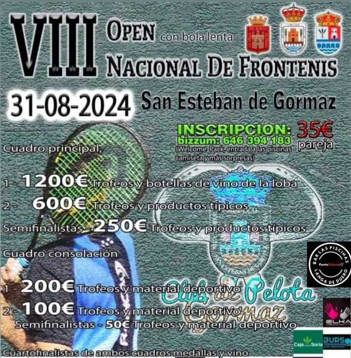 El 31, VIII Open nacional de frontenis en San Esteban | Imagen 1