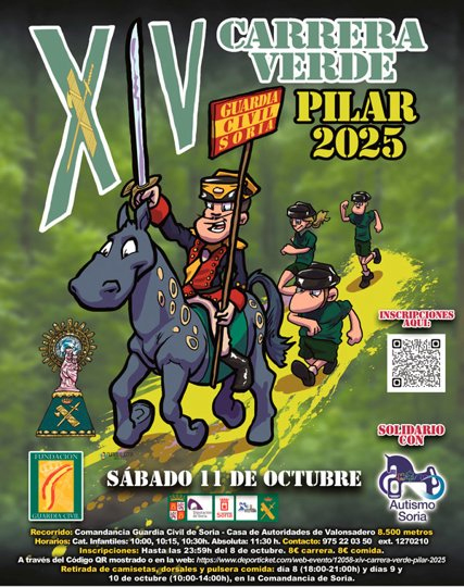 De la cima del Moncayo a Valonsadero: la Guardia Civil ultima los detalles de su XIV Carrera Verde | Imagen 1