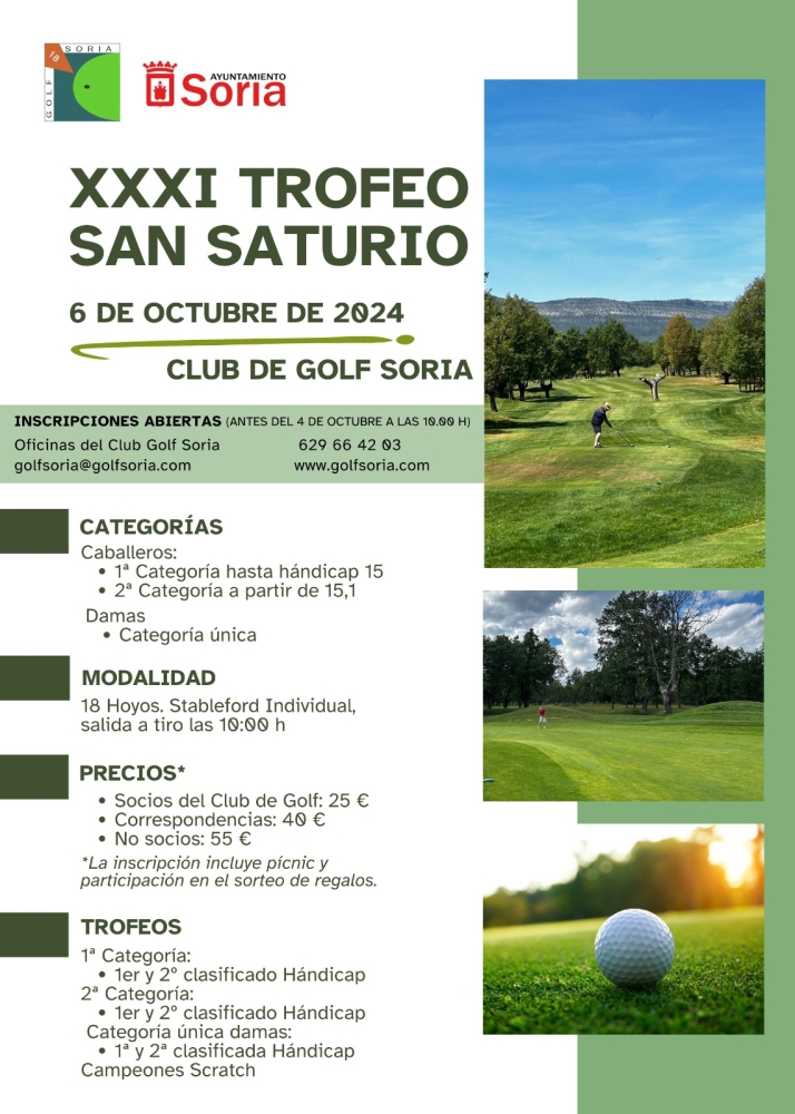 Abre la inscripci&oacute;n para el trofeo San Saturio de golf | Imagen 1