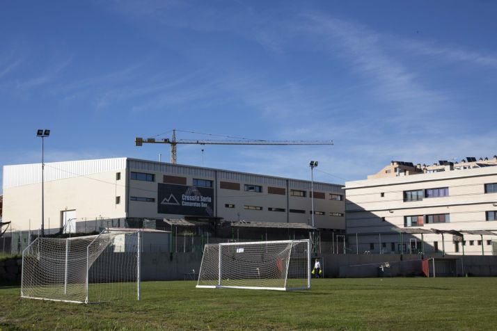 Campo de fútbol de Golmayo en Las Camaretas. /María Ferrer