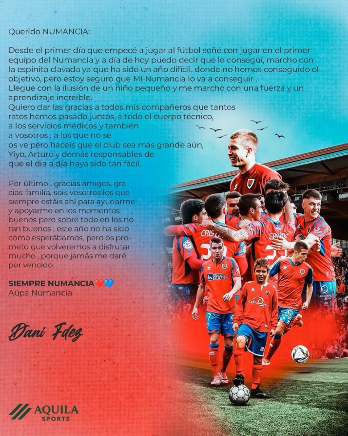 Dani Fernández se marcha del Numancia y ficha por la S.D. Logroñés | Imagen 1