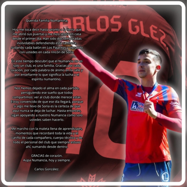 Diego Royo y Carlos Gonz&aacute;lez, dos nuevas bajas en el Numancia | Imagen 2