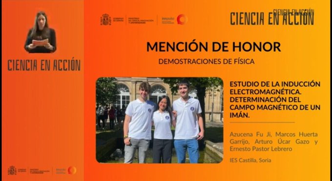 El IES Castilla destaca en el Concurso Internacional Ciencia en Acci&oacute;n | Imagen 1