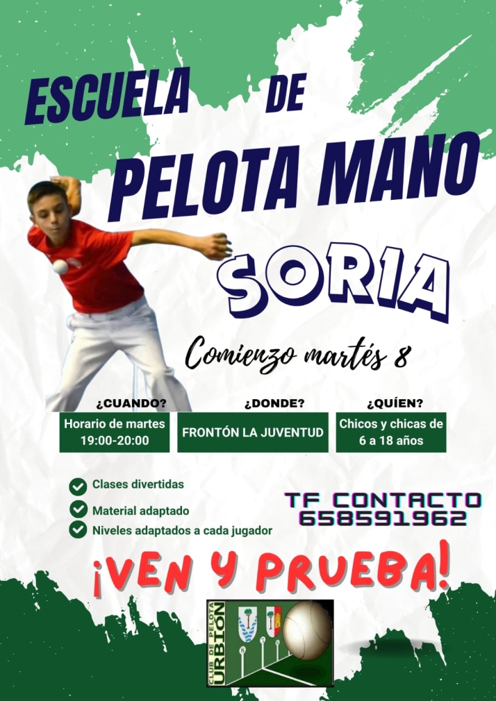 Abiertas las inscripciones del Club de Pelota Urbi&oacute;n | Imagen 1