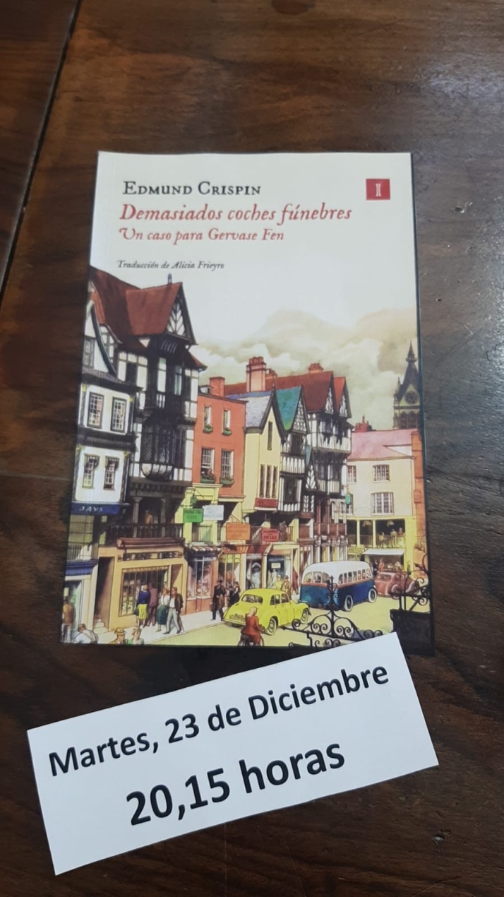 El Club de Lectura del Casino comenta 'Demasiados coches f&uacute;nebres' este martes | Imagen 1