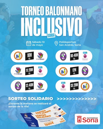 Soria acoge este s&aacute;bado el Torneo de Balonmano Inclusivo con cuatro equipos participantes | Imagen 1