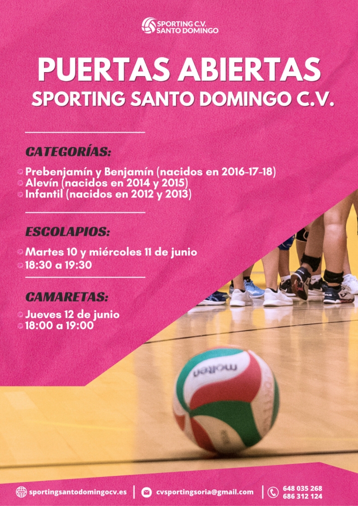 El Sporting Santo Domingo abre sus puertas, en busca de nuevas promesas del voleibol soriano | Imagen 1