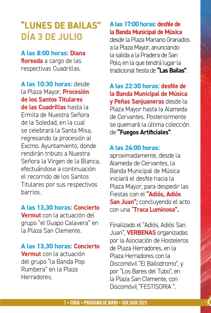 Programa oficial Fiestas de San Juan de Soria 2023: Todos los horarios y eventos | Imagen 6